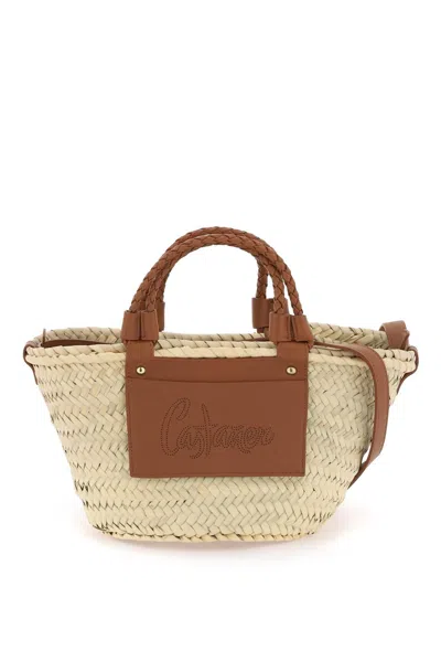 Castaã±er Castaner Raffia Basket Bag For In Neutro,brown