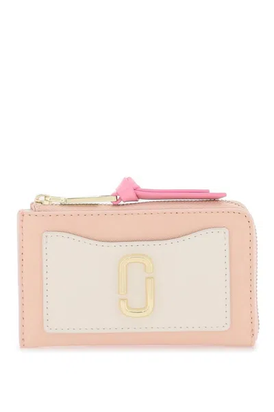 Marc Jacobs The Utility Snapshot Top Zip Multi Wallet In Neutro,pink