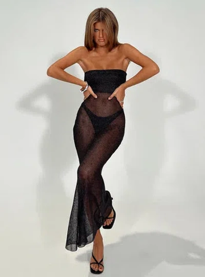 Lioness Take Me To Rio Maxi Dress In Onyx