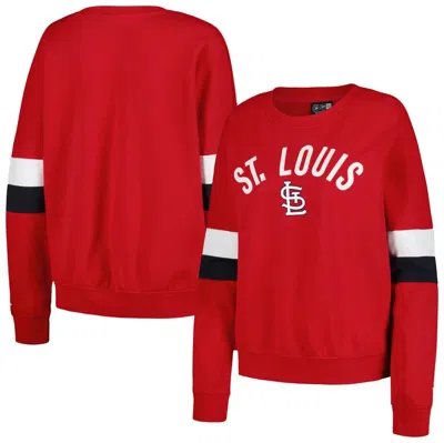 New Era Red St. Louis Cardinals Game Day Crew Pullover Sweatshirt