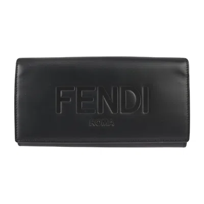 Fendi Black Leather Wallet  ()