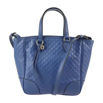 Gucci Blue Leather Shoulder Bag ()