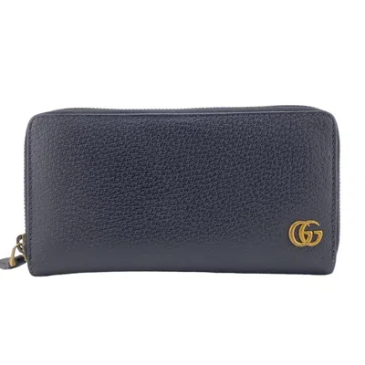 Gucci Gg Marmont Black Leather Wallet  ()