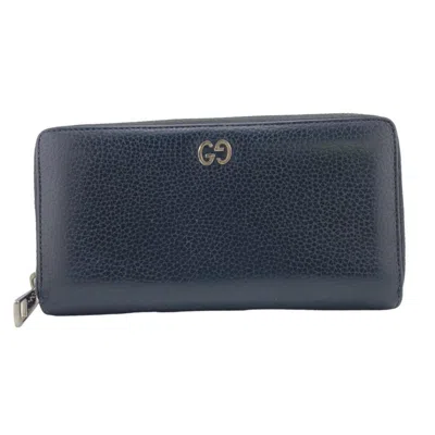 Gucci Zip Around Black Leather Wallet  ()