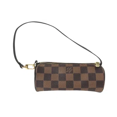 Pre-owned Louis Vuitton Papillon Brown Canvas Clutch Bag ()