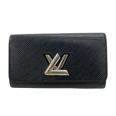 Pre-owned Louis Vuitton Twist Black Leather Wallet  ()