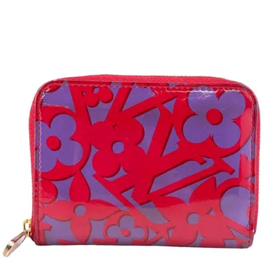 Pre-owned Louis Vuitton Zippy Coin Purse Red Patent Leather Wallet  ()