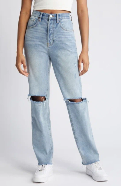 Pacsun Ripped High Waist Dad Jeans In Paella