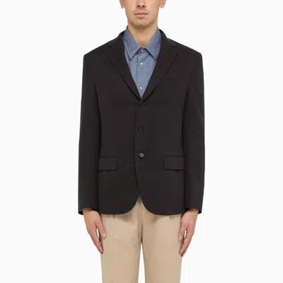 Loro Piana Single-breasted Jacket In Blue