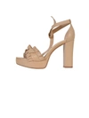 ALEXANDRE BIRMAN LEATHER SANDALS WITH ANKLE TIE,7792014