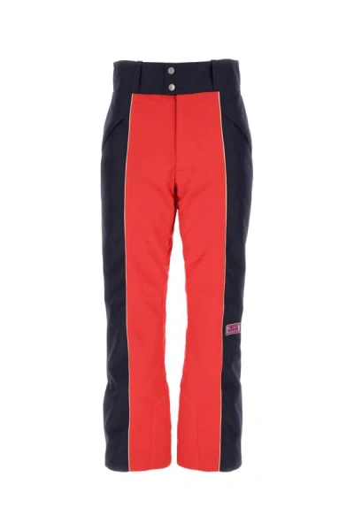 Gucci Man Two-tone Polyester Ski Trouser In Red