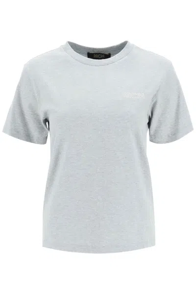 Mcm Crewneck T-shirt In Grey