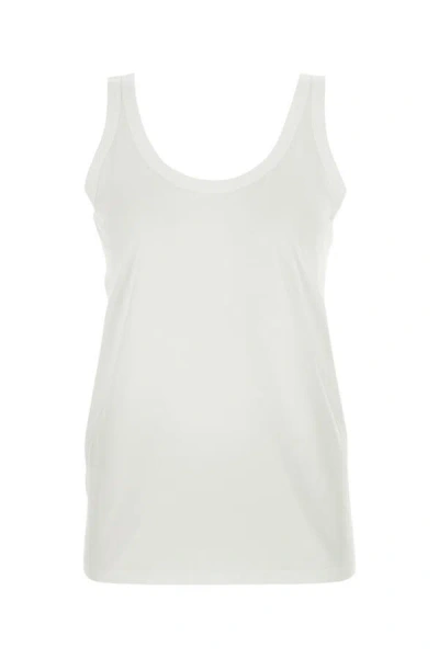 The Row Woman White Cotton Aika Tank Top