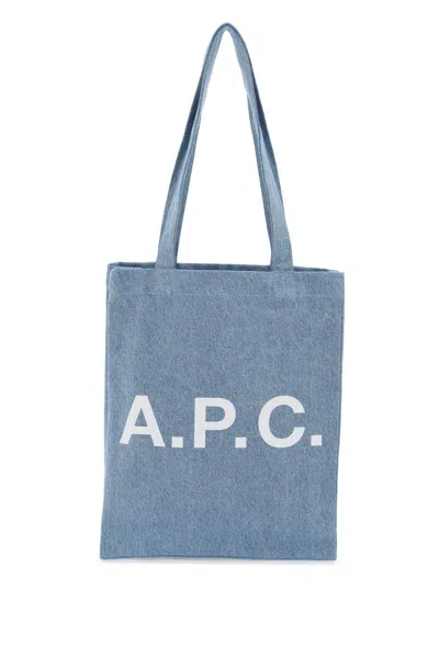 Apc A.p.c. Denim Lou Tote Bag With