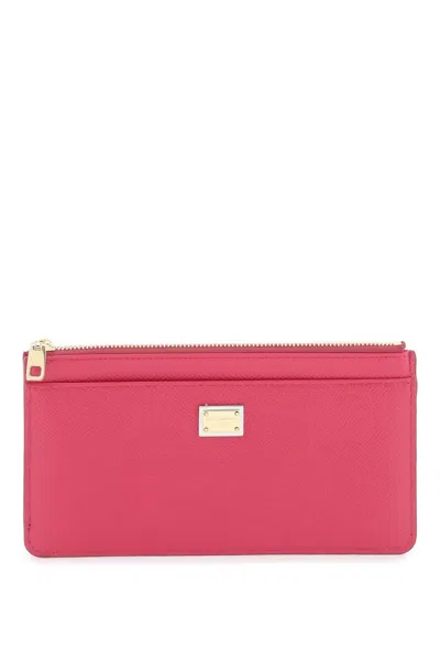 Dolce & Gabbana Cardholder Pouch In Dauphine Calfskin In Multicolor