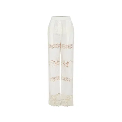 Dolce & Gabbana Cotton Wide-leg Pants In White