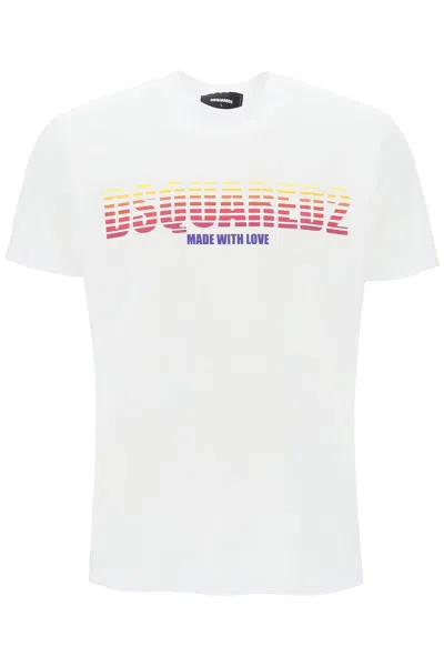 Dsquared2 "logoed Cool Fit T In White