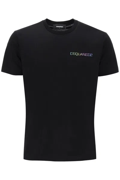 Dsquared2 Printed Cool Fit T Shirt In Black