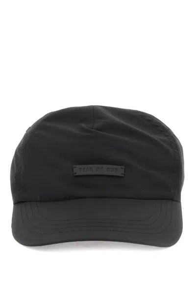 Fear Of God Nylon Baseball Cap For Sport In Black