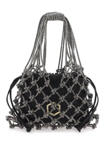 Hibourama Mini Carrie Handbag In Black