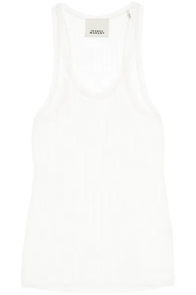 Isabel Marant "perforated Knit Top In White