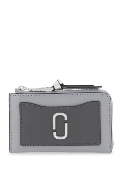 Marc Jacobs The Utility Snapshot Top Zip Multi Wallet In Grey,black
