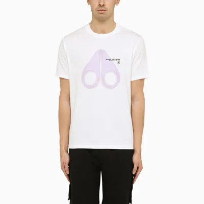 Moose Knuckles T-shirt With Logo Print In White