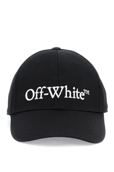 Off-white Embroidered Logo Baseball Cap With In Black