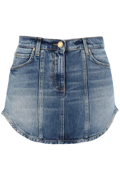 Pinko Denim Mini Skirt From Mis In Blue