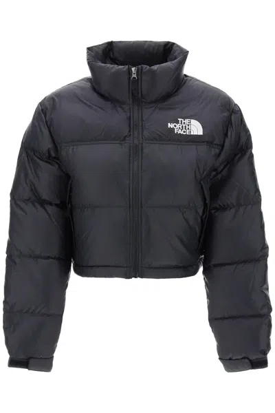 The North Face Cropped Nuptse In Black
