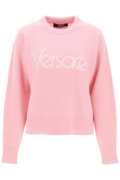 Versace Woman Pink Wool Sweater