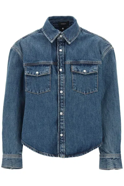 Wardrobe.nyc Oversized Denim Jacket In Blue