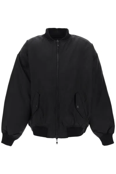 Wardrobe.nyc Black Reversible Down Bomber Jacket
