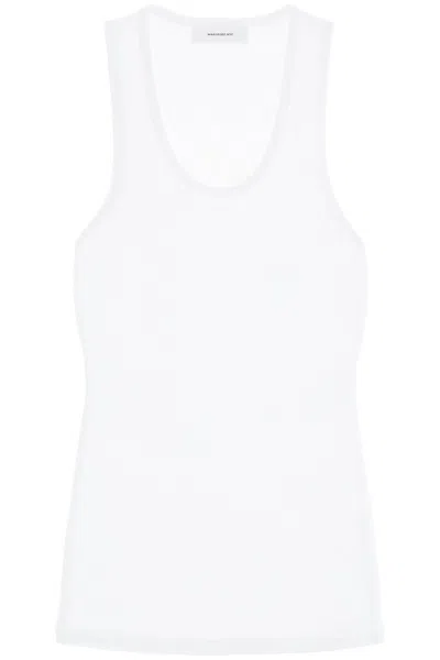 Wardrobe.nyc Ribbed Sleeveless Top With In White