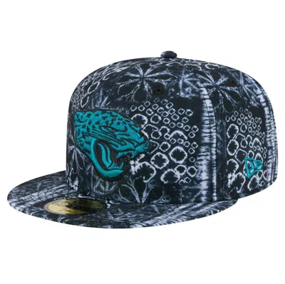 New Era Black Jacksonville Jaguars Shibori 59fifty Fitted Hat