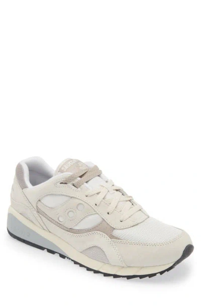 Saucony Shadow 6000 Essential Sneaker In White/ Grey