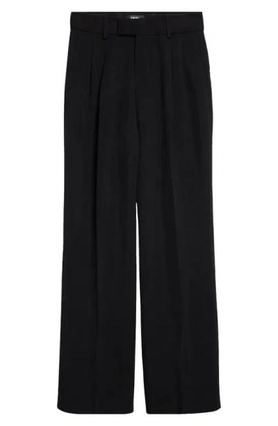 Amiri Double Pleat Pants In Stretch Limo