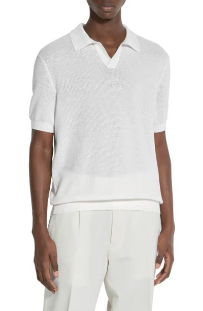 Zegna White Premium Cotton Polo Shirt