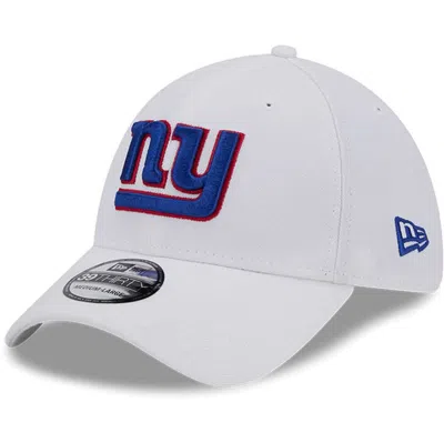 New Era White New York Giants Main 39thirty Flex Hat