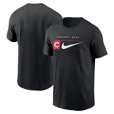 Nike Black Cincinnati Reds Team Swoosh Lockup T-shirt