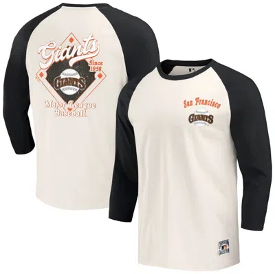 Darius Rucker Collection By Fanatics Black/white San Francisco Giants Cooperstown Collection Raglan