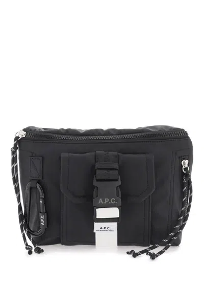 Apc Nylon Belt Bag In Black