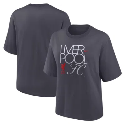 Nike Charcoal Liverpool For Her Boxy T-shirt