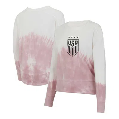 Concepts Sport Pink/white Uswnt Orchard Tie-dye Long Sleeve T-shirt