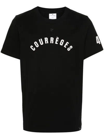 Courrèges T-shirts And Polos In Black