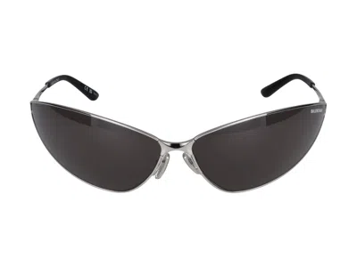 Balenciaga Sunglasses In Silver Silver Grey