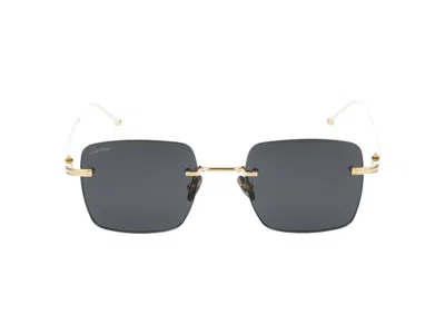 Cartier Sunglasses In Gold Gold Grey