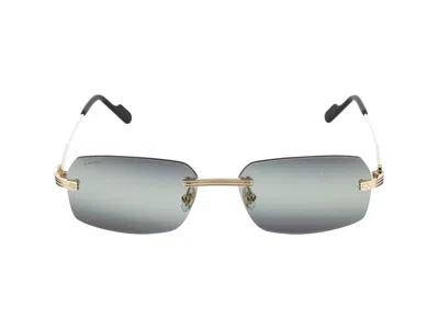 Cartier Sunglasses In Gold Gold Violet