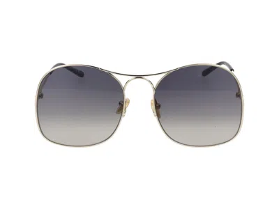Chloé Sunglasses In Gold Gold Grey