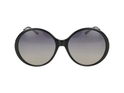 Chloé Sunglasses In Black Gold Grey